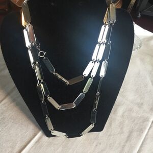 $10 ea or 3/$20 Silvertone Long Rectangular Link N